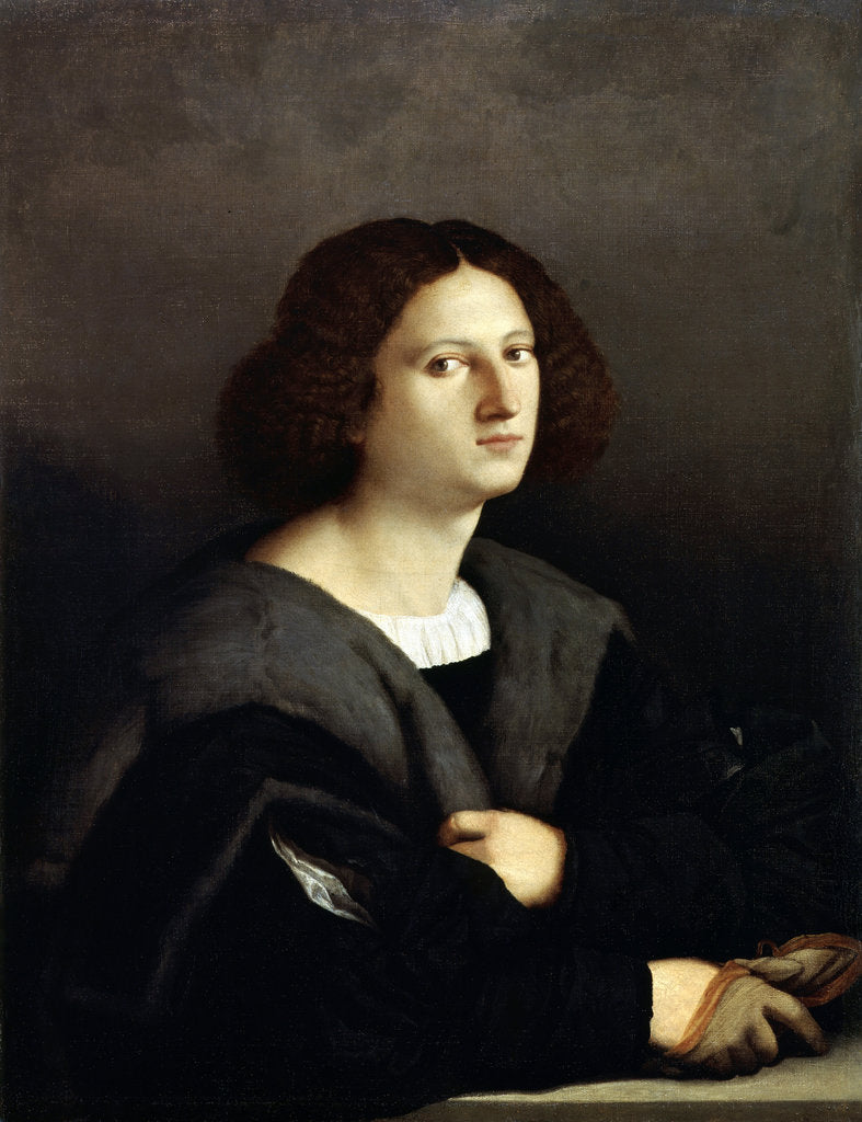 Detail of Portrait of a Man, 1512-1515. by Jacopo Palma il Vecchio