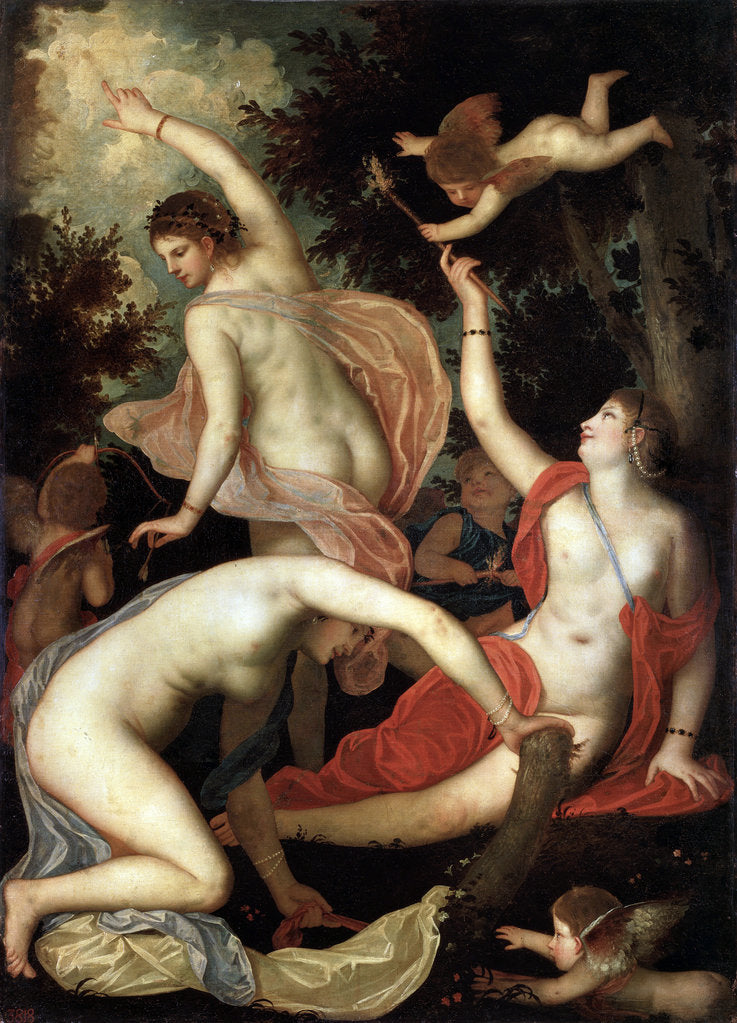 Detail of Graces and Cupid, c1600-1640 by Padovanino