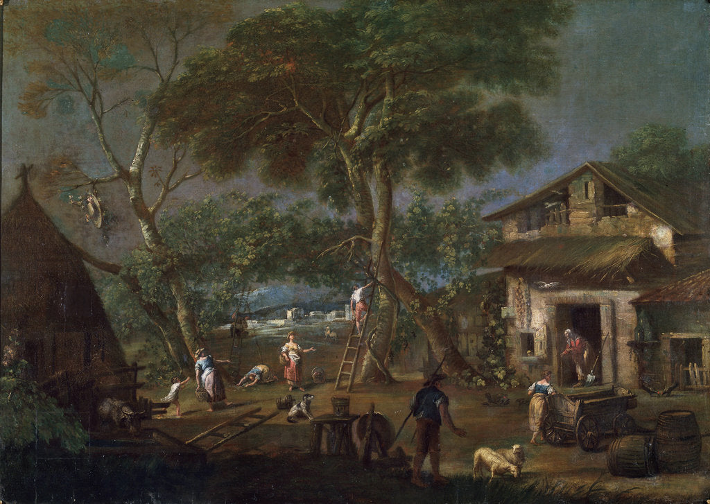 Detail of Italian Landscape, c1750-1795 by Antonio Diziani