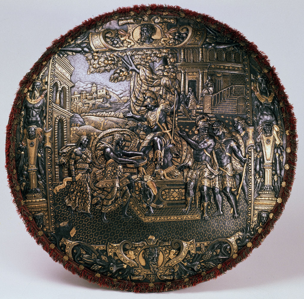 Detail of Parade shield, c1580. by Lucio Piccinino