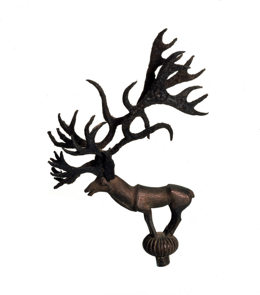 Detail of A gilded wooden figurine of a deer (Terminal), 5th century BC by Unknown