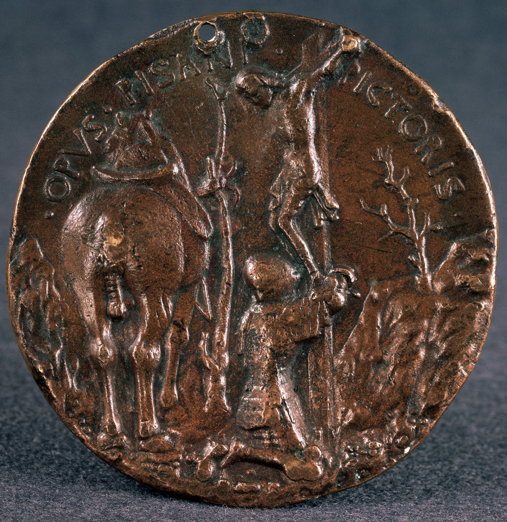 Detail of Medail to the glory of Sigismondo Pandolfo Malatesta (Reverse), 1446. by Matteo di Andrea de Pasti