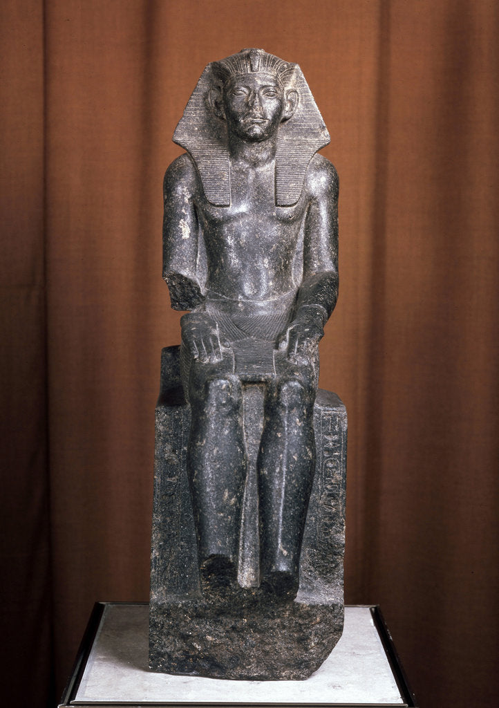 Detail of Statue of the Pharaoh Amenemhat III, 19th century BC by Unknown