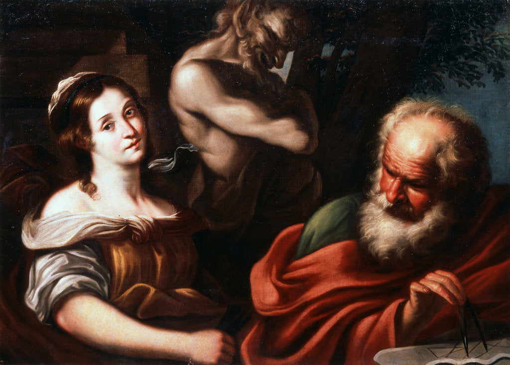 Detail of Allegory of Mathematics, early 17th century by Bernardo Strozzi