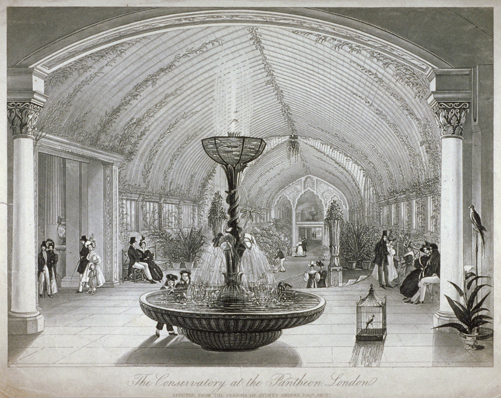 Interior of the conservatory in the Pantheon on Oxford Street, London by Anonymous
