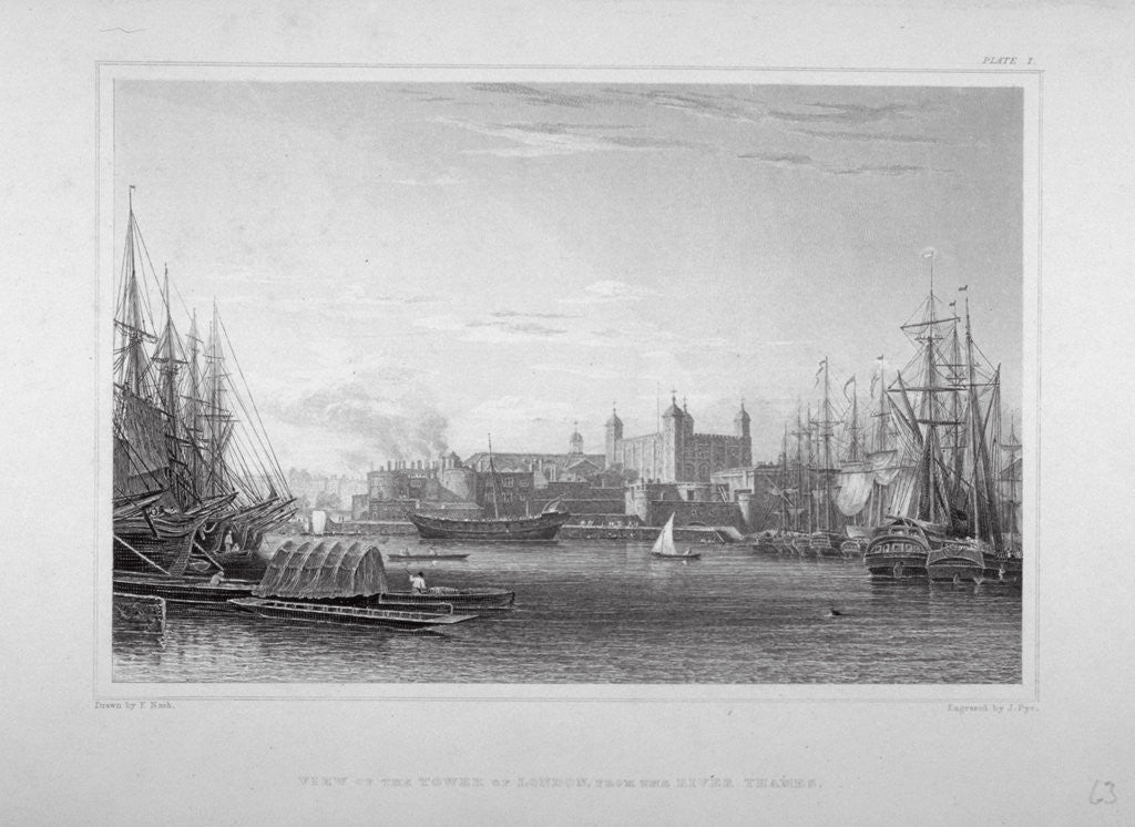 Detail of Tower of London by J Pye