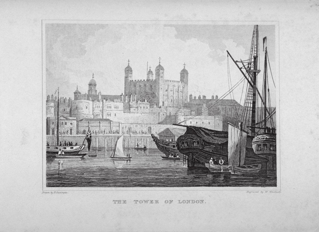 Detail of Tower of London by William Woolnoth