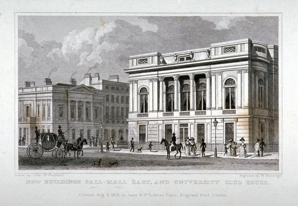 Detail of Pall Mall East, Westminster, London by M Barrenger