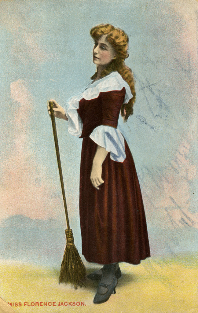 Detail of Florence Jackson, British actress by Anonymous