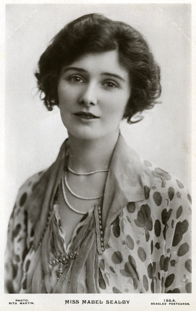 Detail of Mabel Sealby, British actress by Rita Martin