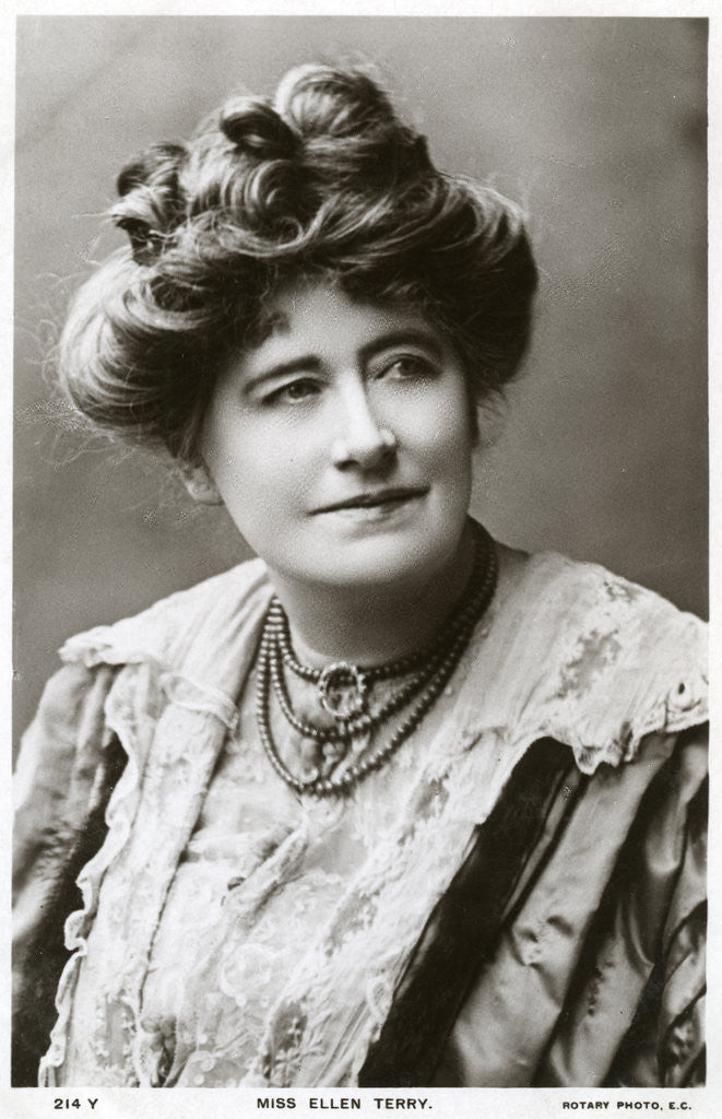Detail of Ellen Terry, British actress by Rotary Photo