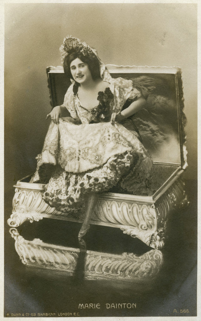 Detail of Marie Dainton, British actress by R Dunn and Co