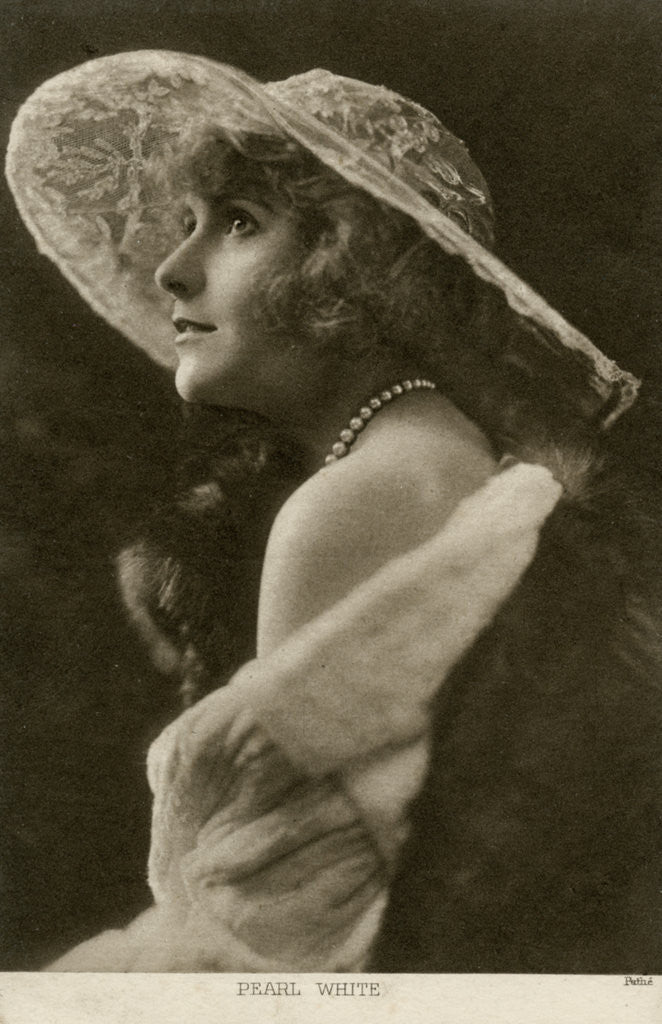 Detail of Pearl White, American actress and film star by Pathe