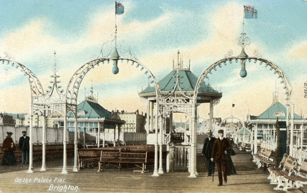 Detail of On the Palace Pier, Brighton, Sussex by Anonymous