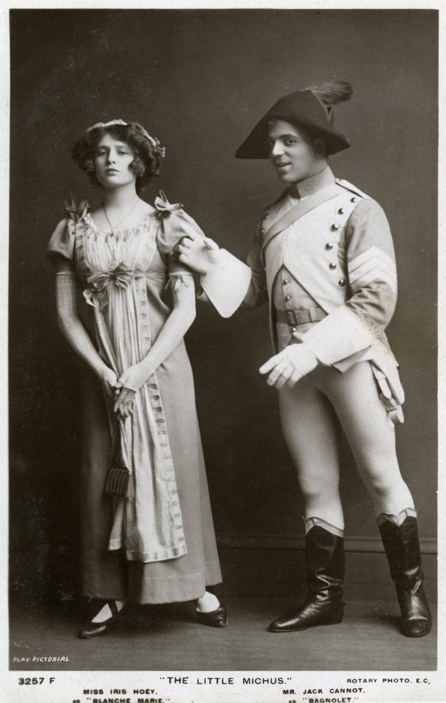 Detail of Iris Hoey and Jack Cannot, British actors by Rotary Photo