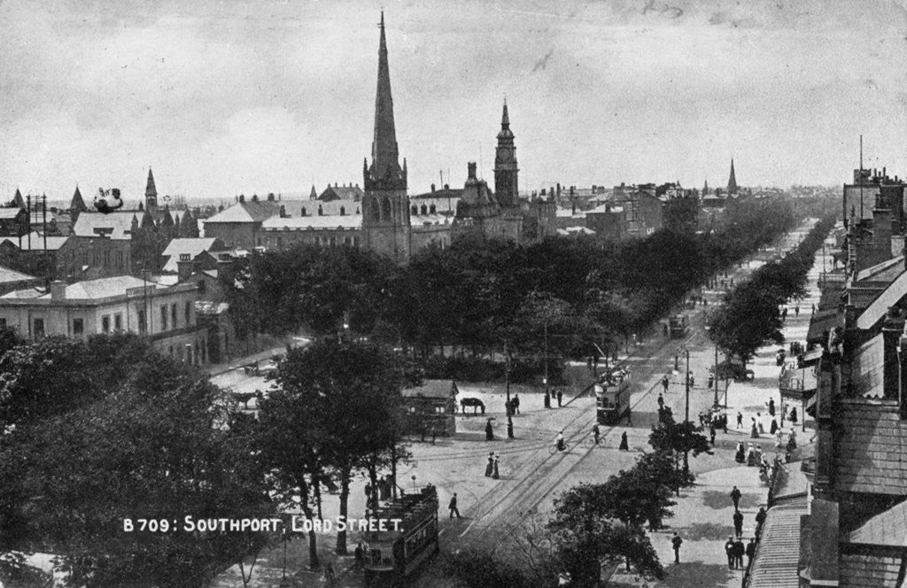 Detail of Lord Street, Southport, Lancashire by Anonymous