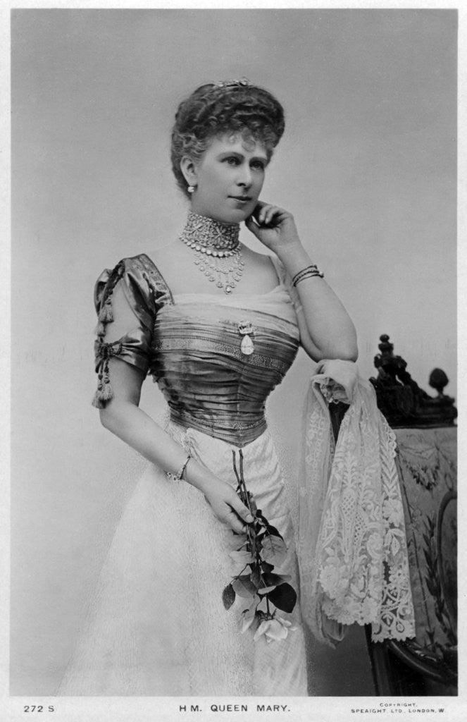 Detail of Queen Mary of the United Kingdom by Anonymous