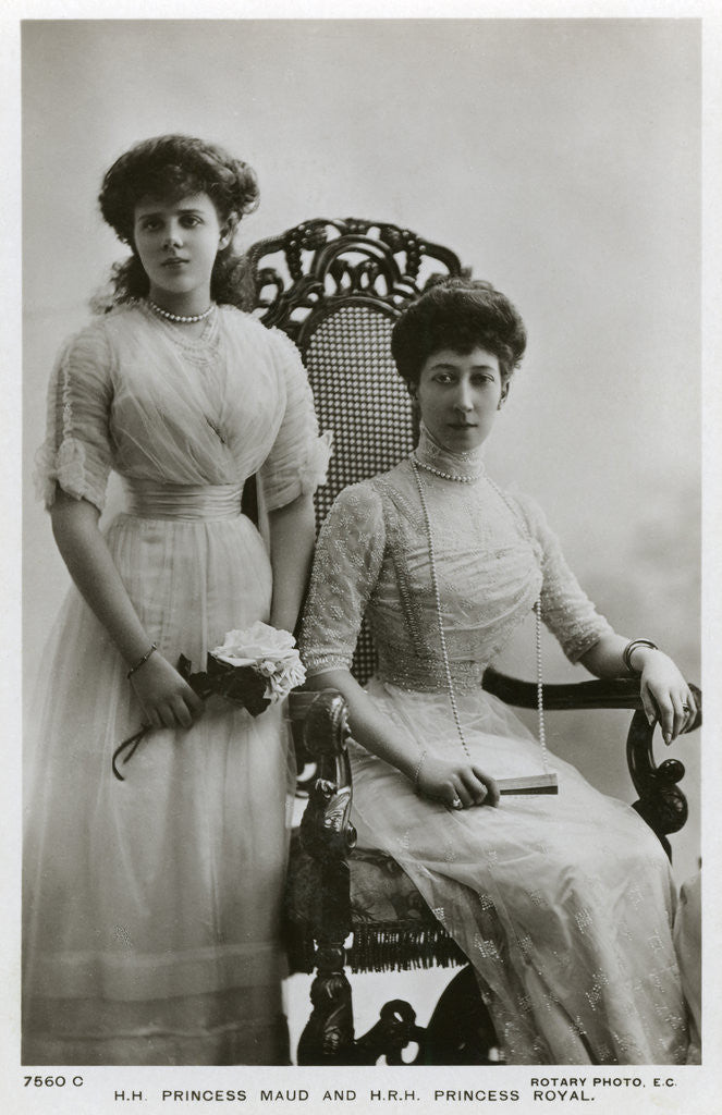 Detail of Princess Maud and the Princess Royal by Anonymous