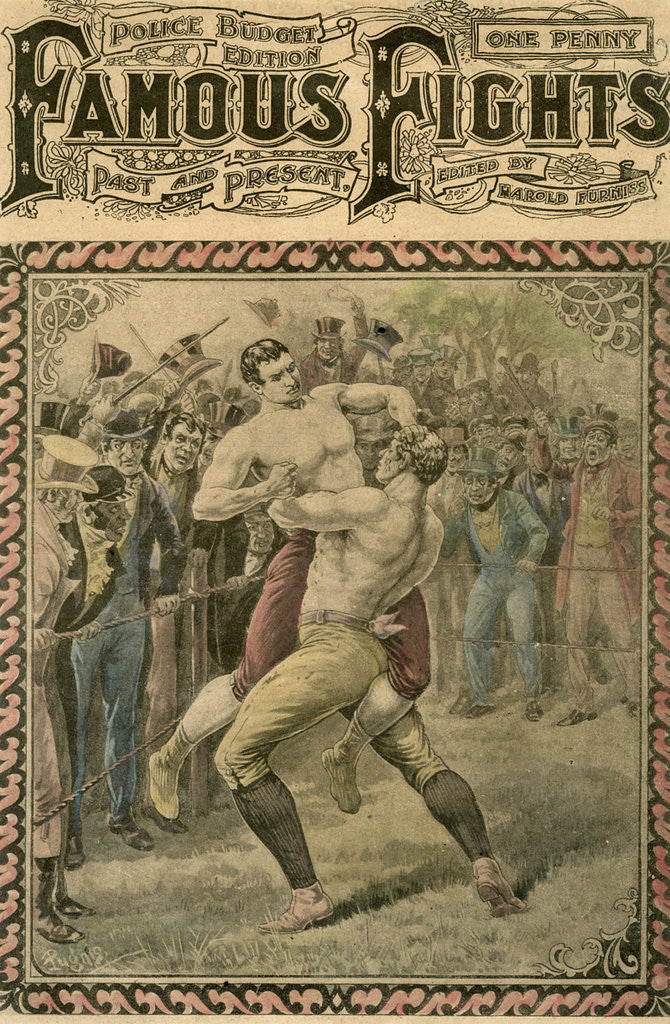 Detail of The second fight between Bendigo and Ben Caunt by Pugnis