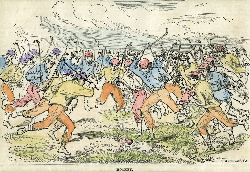 Detail of Hockey by F Wentworth