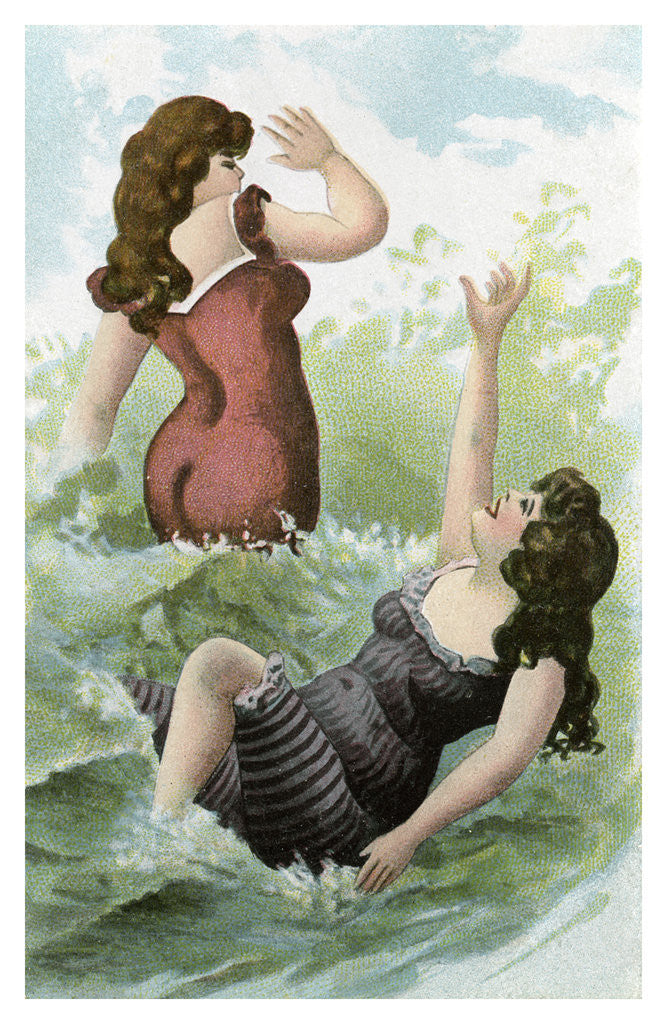 Detail of Women bathing by Anonymous