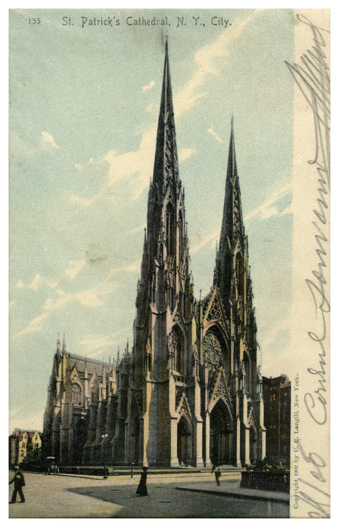 Detail of St Patrick's Cathedral, New York City, New York, USA by Anonymous