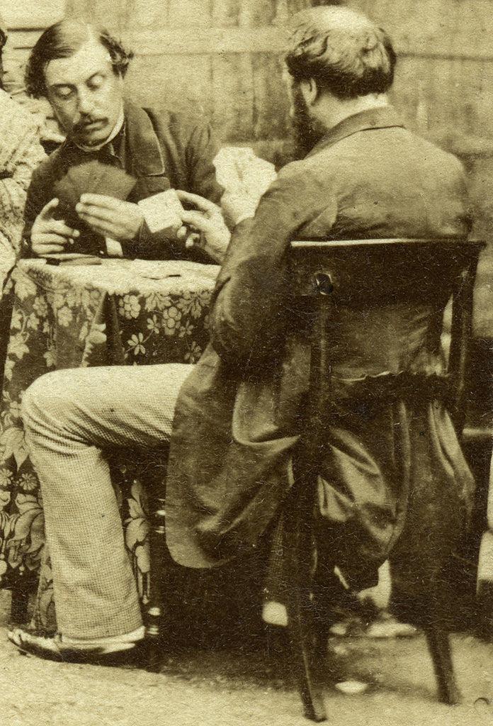 Detail of Chess and Cards by Anonymous