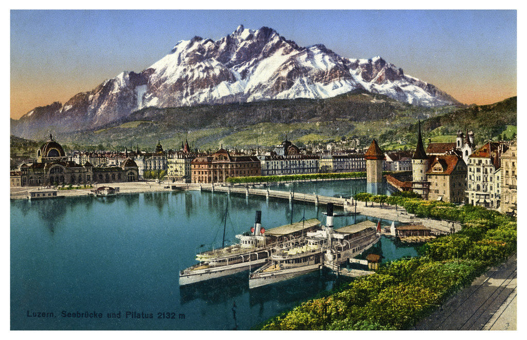 Detail of Lucerne, Switzerland by Anonymous