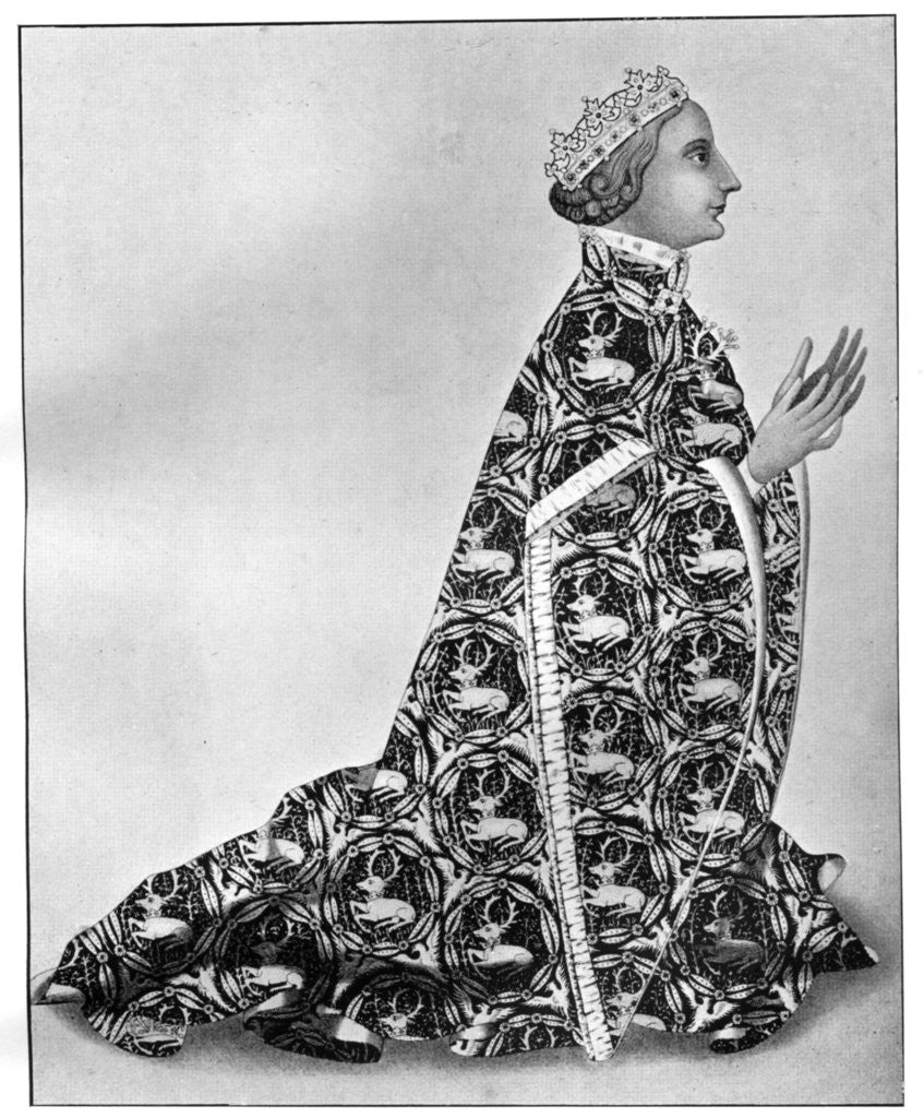 Detail of Richard II at his devotions, c 1380 by Anonymous