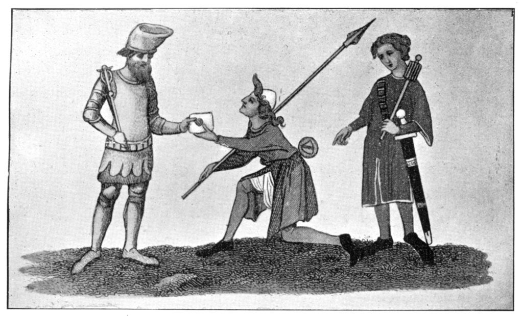 Detail of Male costume by Anonymous