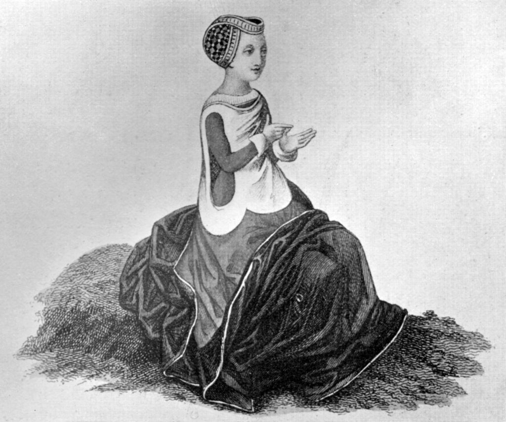 Detail of Lady's costume by Anonymous