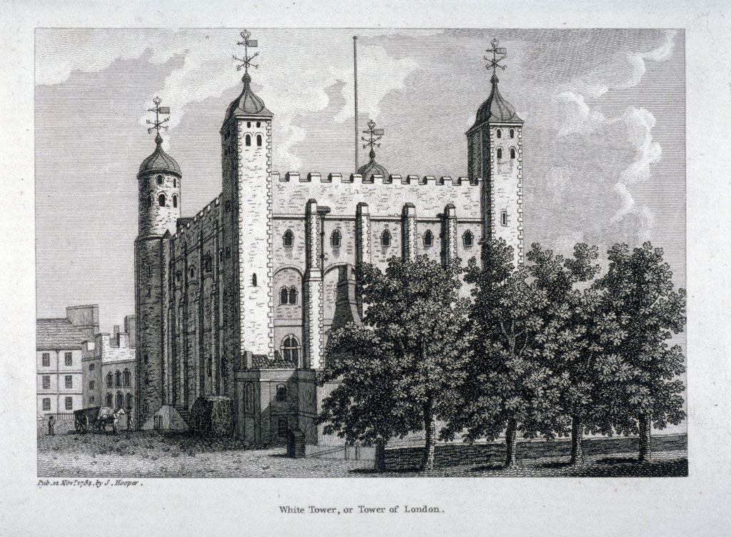 Detail of View of the White Tower, Tower of London by Anonymous