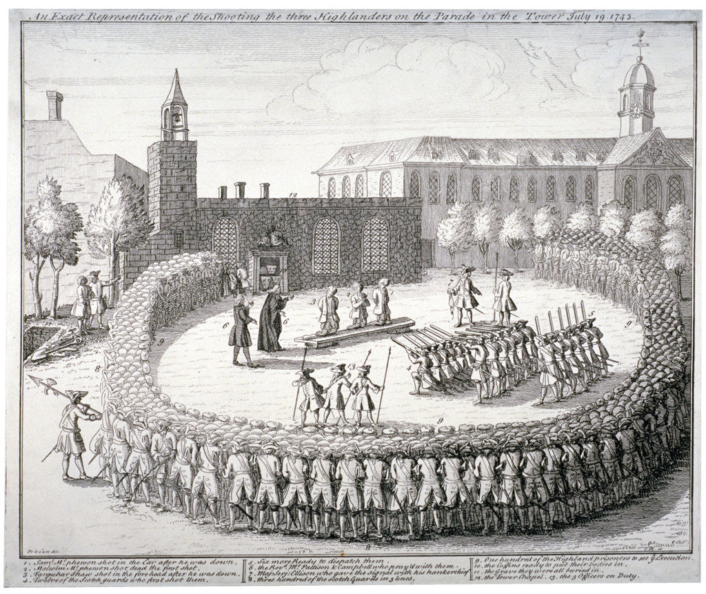 Detail of Execution at the Tower of London by CM