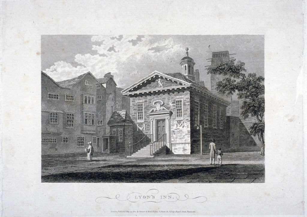 Detail of Lyon's Inn, Westminster, London by James Sargant Storer