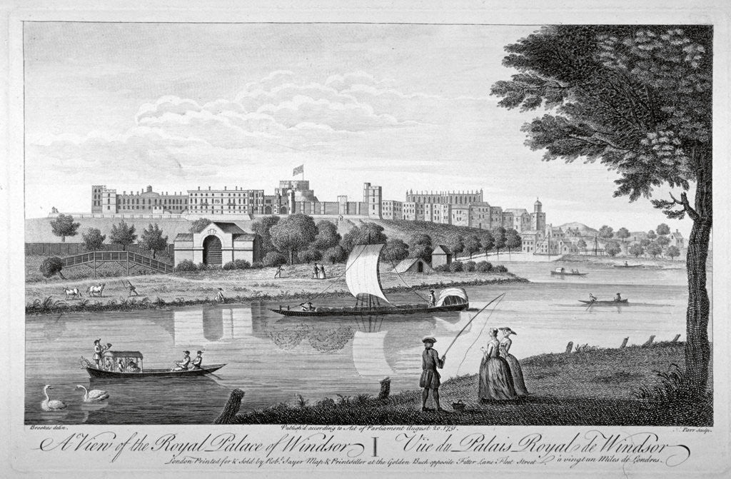 Detail of Windsor Castle, Berkshire by Nathaniel Parr