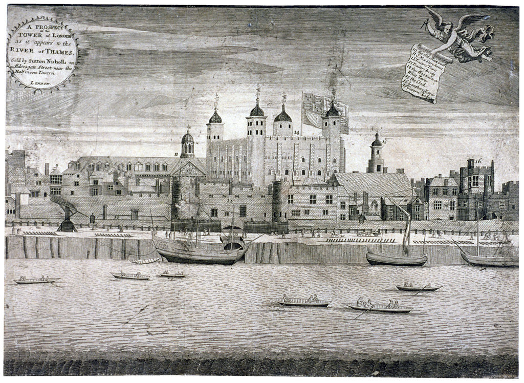 Detail of Tower of London by Sutton Nicholls
