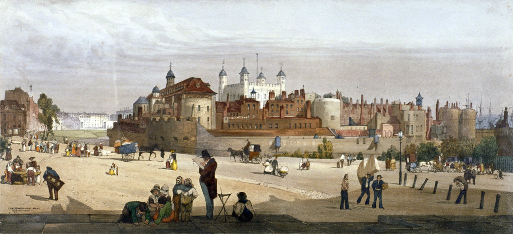 Detail of Tower of London by Thomas Shotter Boys