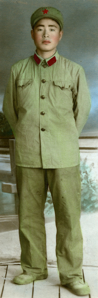 Detail of Chinese military uniform by Anonymous