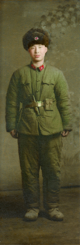 Detail of Chinese military uniform by Anonymous