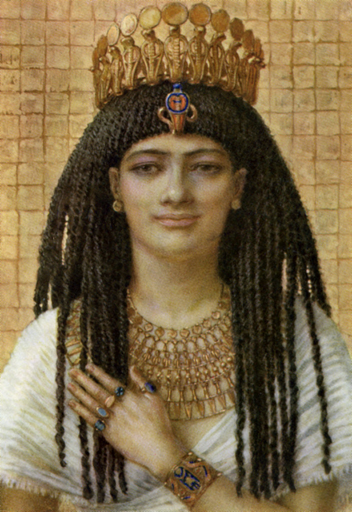 Detail of Mutnezemt, Ancient Egyptian queen of the 18th dynasty by Winifred Mabel Brunton