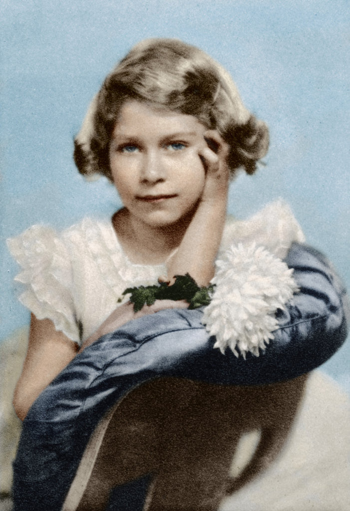 Detail of Princess Elizabeth aged nine by Marcus Adams