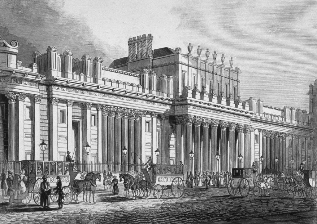 Detail of The south front of the Bank of England, City of London by Anonymous