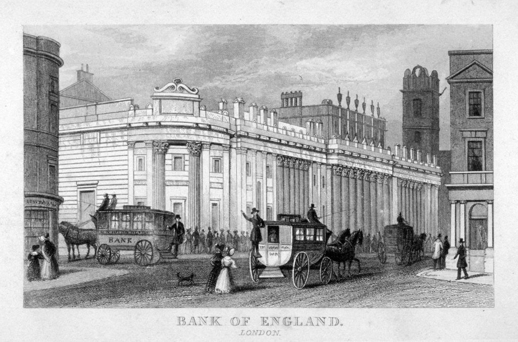 Detail of The Bank of England, City of London by Anonymous