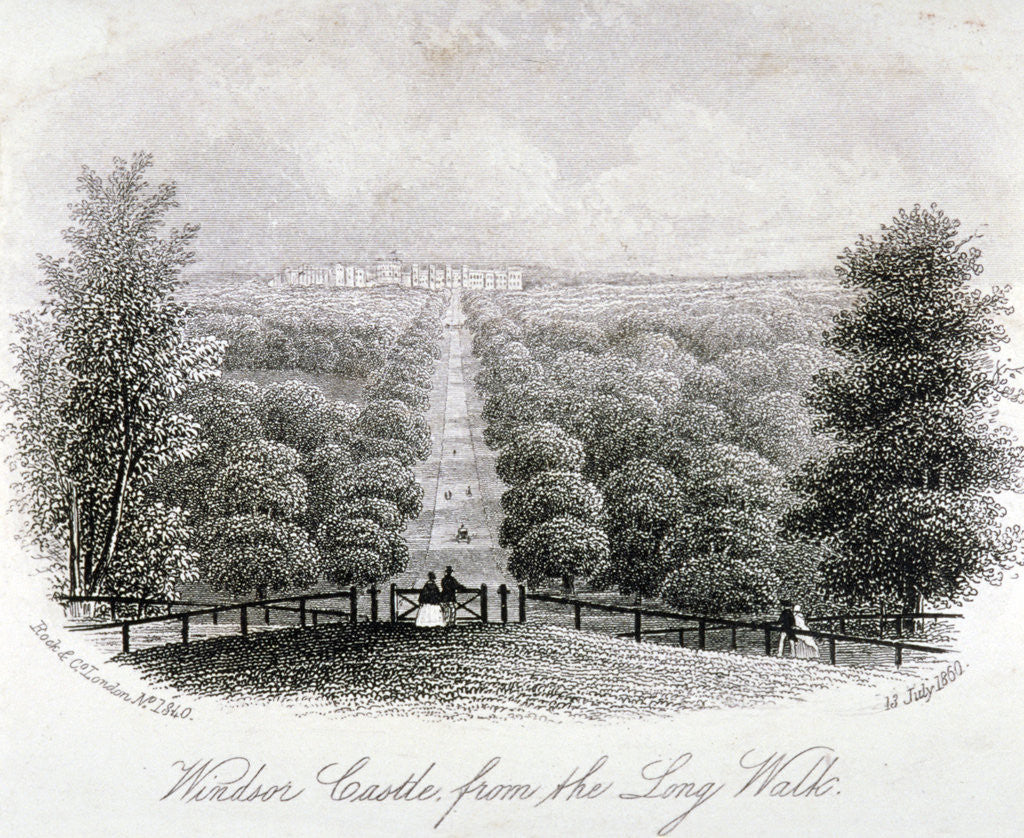 Detail of View of Windsor Castle from Windsor Great Park, Berkshire by Anonymous