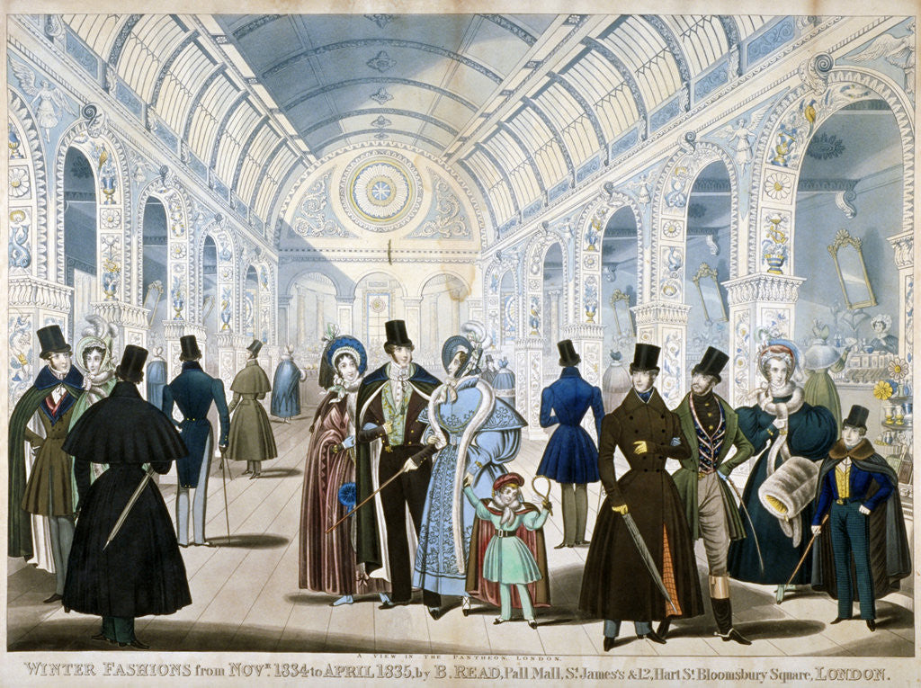 Detail of Winter Fashions from November 1834 to April 1835 by Anonymous
