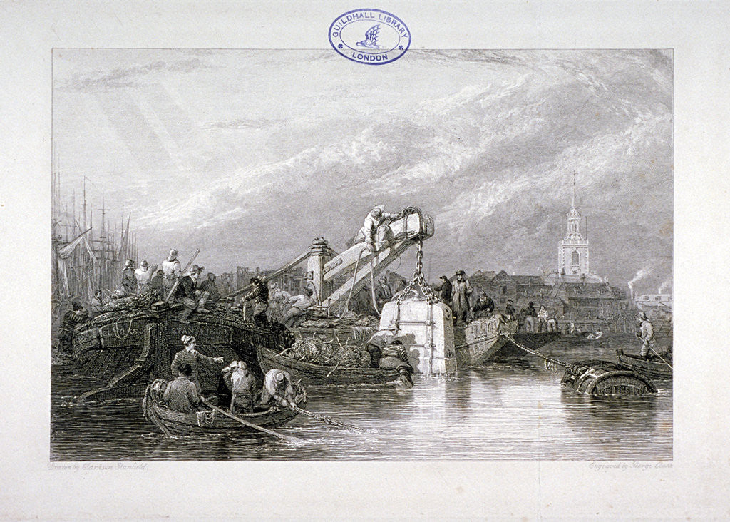 Detail of Construction of the Thames Tunnel, London by George Cooke