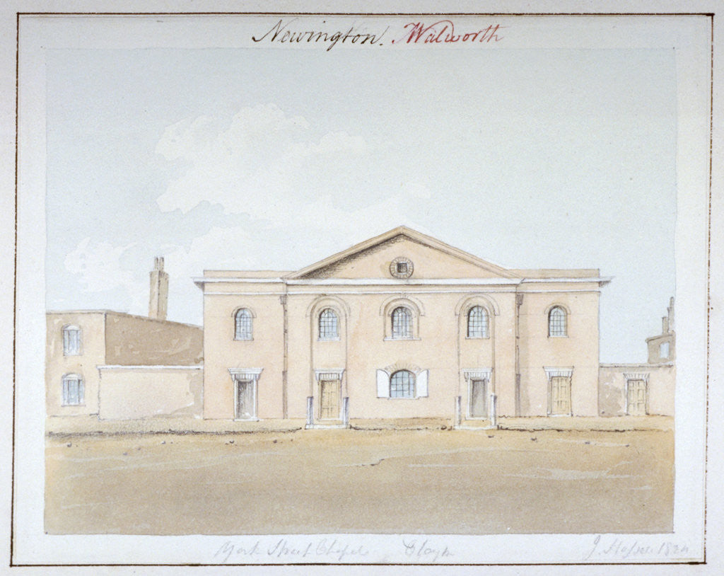 Detail of York Street Chapel, Southwark, London by John Hassell