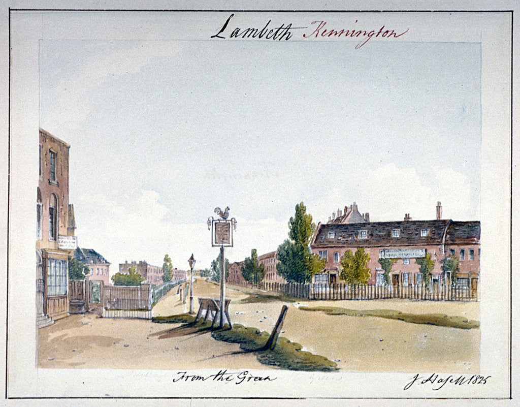 Detail of View of Kennington, Lambeth, London by John Hassell