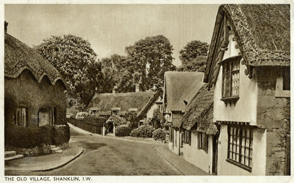 Detail of The old village, Shanklin, Isle of Wight by Anonymous