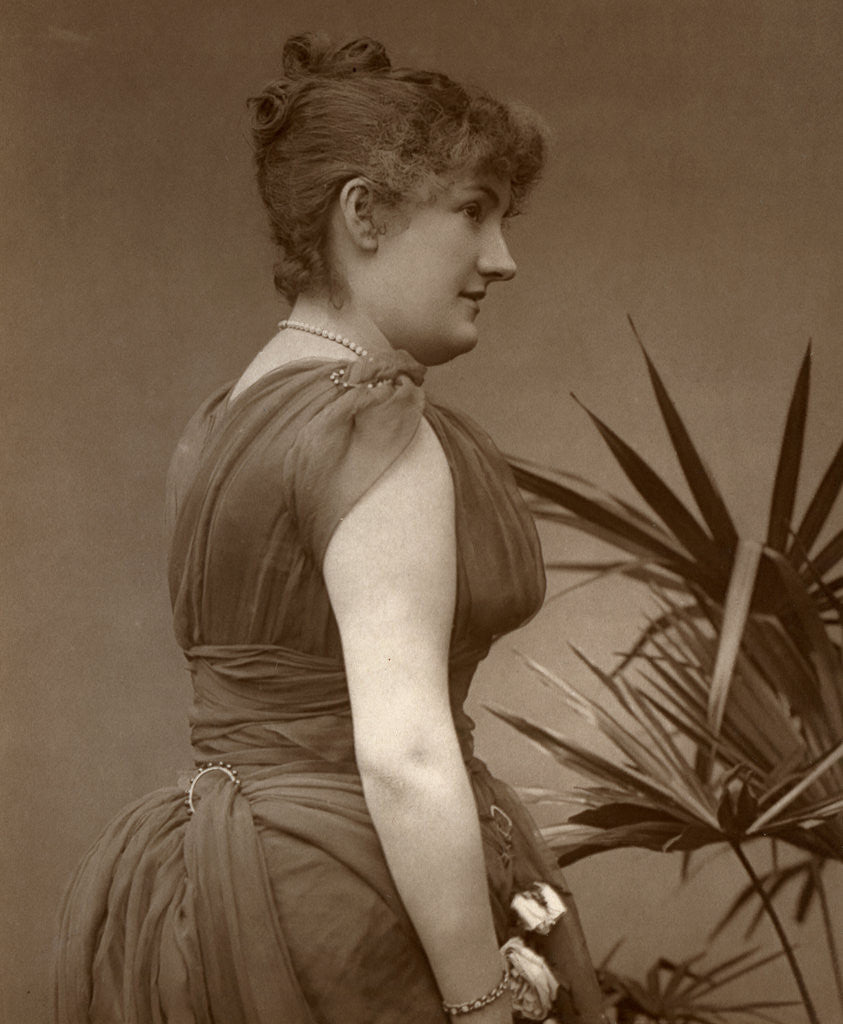 Detail of Miss Edith Woodworth, British actress by Ernest Barraud